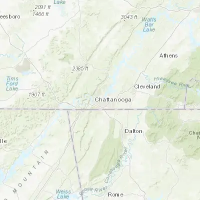 Map showing location of East Chattanooga (35.065350, -85.249120)