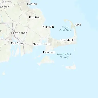 Map showing location of East Falmouth (41.578440, -70.558640)