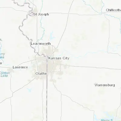 Map showing location of East Independence (39.095560, -94.355230)
