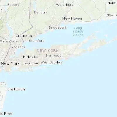 Map showing location of East Patchogue (40.767040, -72.996220)