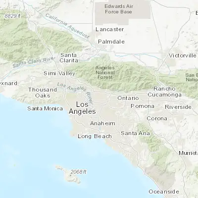 Map showing location of East San Gabriel (34.091680, -118.091180)