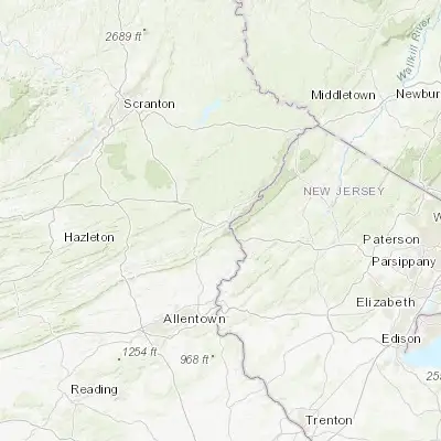 Map showing location of East Stroudsburg (40.999540, -75.181290)