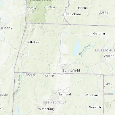 Map showing location of Easthampton (42.266760, -72.668980)