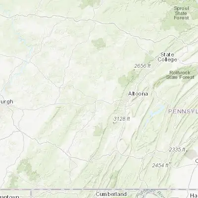 Map showing location of Ebensburg (40.485070, -78.724740)