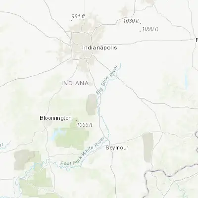 Map showing location of Edinburgh (39.354220, -85.966660)