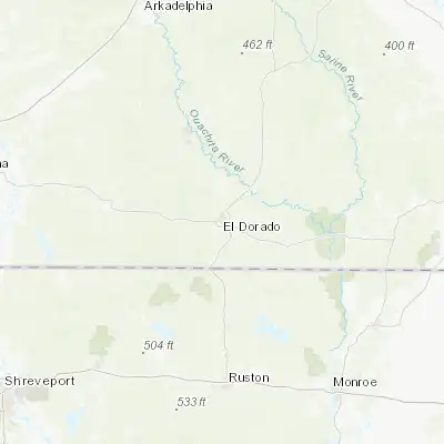 Map showing location of El Dorado (33.207630, -92.666270)