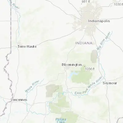 Map showing location of Ellettsville (39.233930, -86.625000)