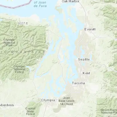 Map showing location of Erlands Point-Kitsap Lake (47.597190, -122.702250)