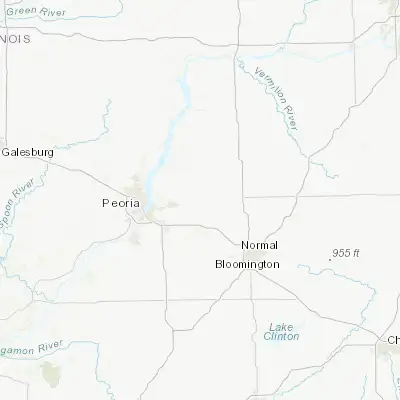 Map showing location of Eureka (40.721430, -89.272860)