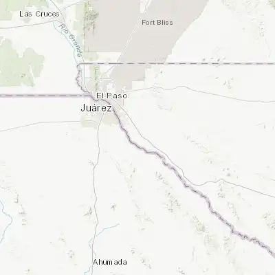 Map showing location of Fabens (31.502340, -106.158590)