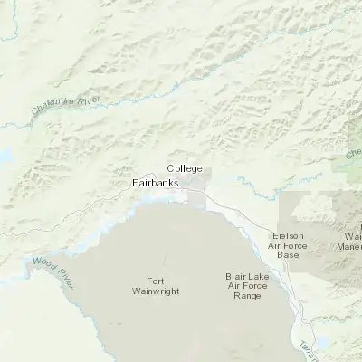 Map showing location of Fairbanks (64.837780, -147.716390)