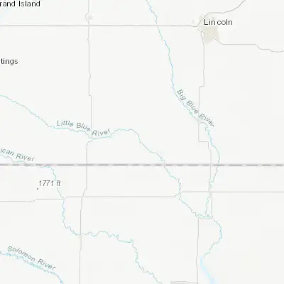 Map showing location of Fairbury (40.137220, -97.180590)