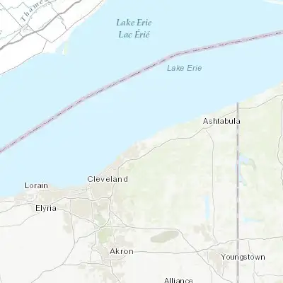 Map showing location of Fairport Harbor (41.750040, -81.273990)