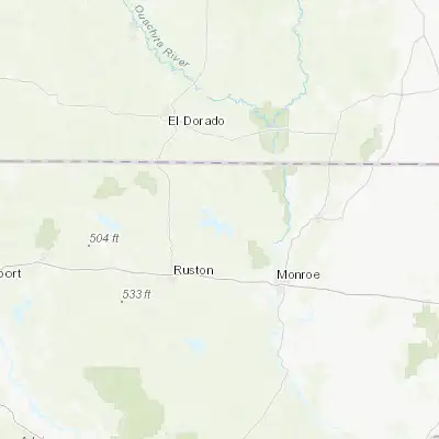 Map showing location of Farmerville (32.773470, -92.405700)