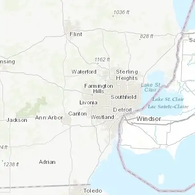 Map showing location of Farmington (42.464480, -83.376320)