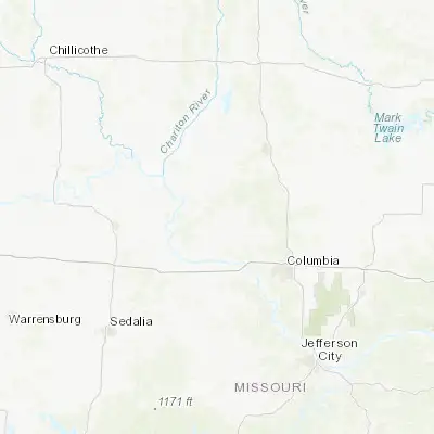 Map showing location of Fayette (39.145870, -92.683790)