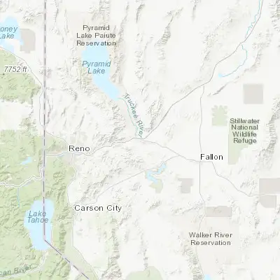 Map showing location of Fernley (39.607970, -119.251830)
