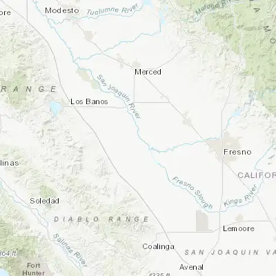 Map showing location of Firebaugh (36.858840, -120.456010)