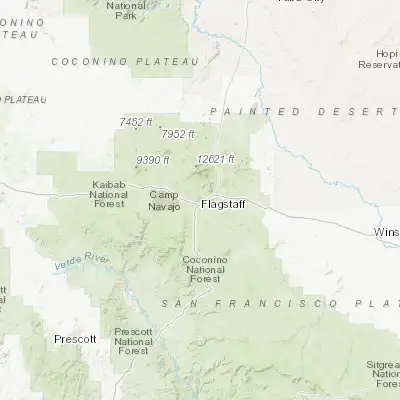Map showing location of Flagstaff (35.198070, -111.651270)