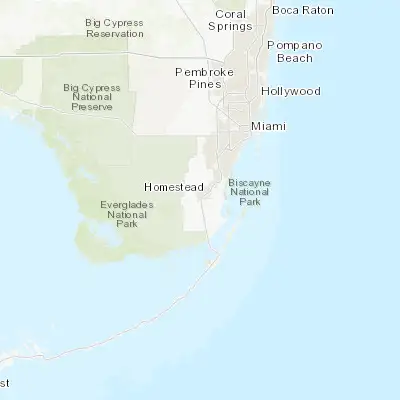 Map showing location of Florida City (25.447890, -80.479220)