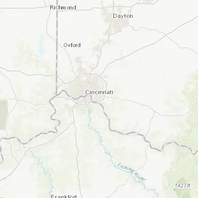 Map showing location of Forestville (39.075060, -84.344940)