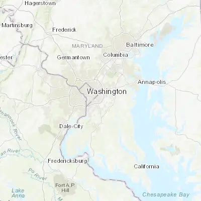 Map showing location of Forestville (38.845110, -76.874970)