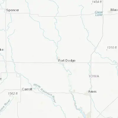 Map showing location of Fort Dodge (42.497470, -94.168020)