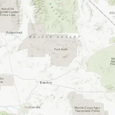 Map showing location of Fort Irwin (35.262750, -116.684750)