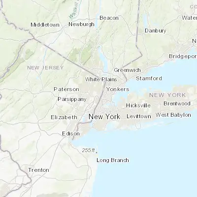 Map showing location of Fort Lee (40.850930, -73.970140)