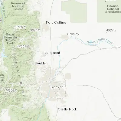 Map showing location of Fort Lupton (40.084710, -104.813030)