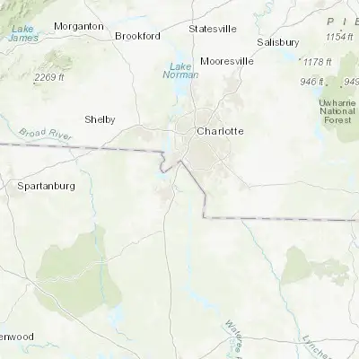 Map showing location of Fort Mill (35.007370, -80.945080)
