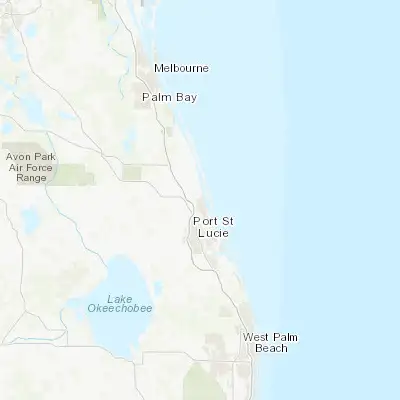 Map showing location of Fort Pierce North (27.473640, -80.359300)