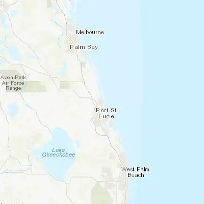 Map showing location of Fort Pierce (27.446710, -80.325610)