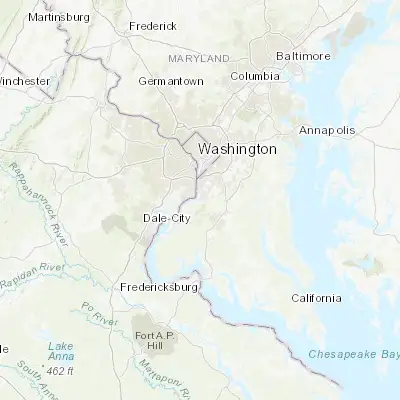 Map showing location of Fort Washington (38.707340, -77.023030)
