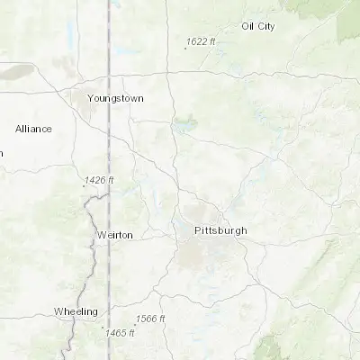 Map showing location of Fox Run (40.702290, -80.082840)
