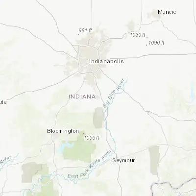 Map showing location of Franklin (39.480610, -86.054990)