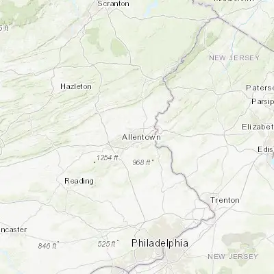 Map showing location of Freemansburg (40.626490, -75.345740)