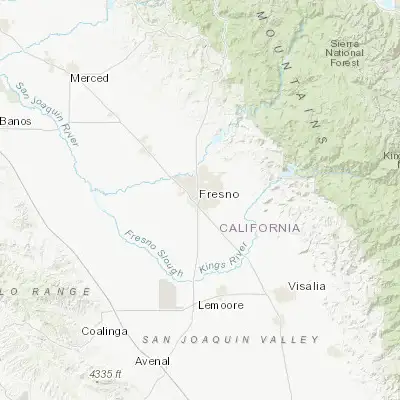 Map showing location of Fresno (36.747730, -119.772370)