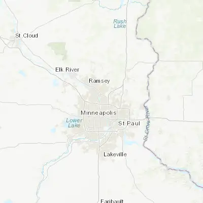 Map showing location of Fridley (45.086080, -93.263280)