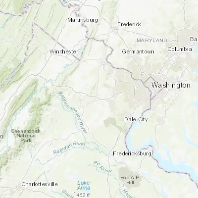 Map showing location of Gainesville (38.795670, -77.613880)