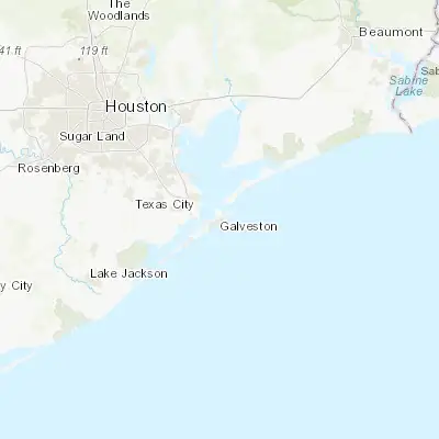 Map showing location of Galveston (29.301350, -94.797700)