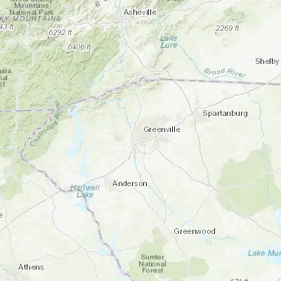 Map showing location of Gantt (34.800120, -82.424290)