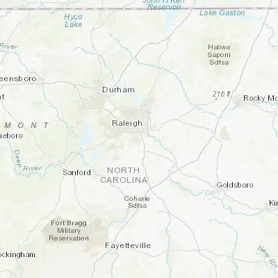 Map showing location of Garner (35.711260, -78.614170)