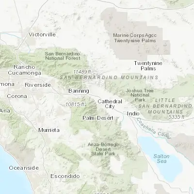 Map showing location of Garnet (33.901960, -116.545570)