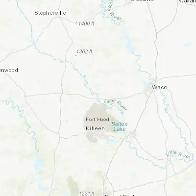 Map showing location of Gatesville (31.435160, -97.743910)