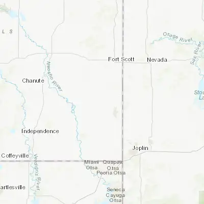 Map showing location of Girard (37.511160, -94.838020)