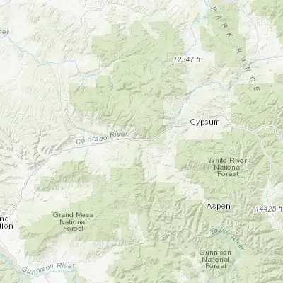 Map showing location of Glenwood Springs (39.550540, -107.324780)