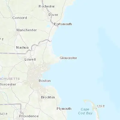 Map showing location of Gloucester (42.614050, -70.663130)