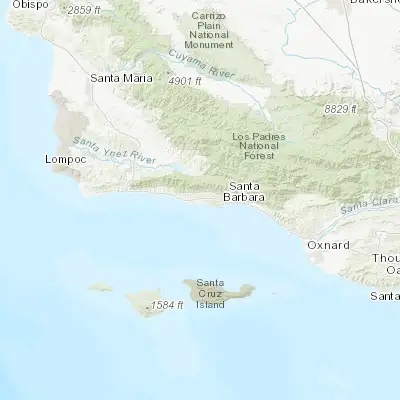 Map showing location of Goleta (34.435830, -119.827640)