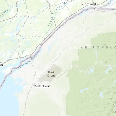 Map showing location of Gouverneur (44.336730, -75.462990)
